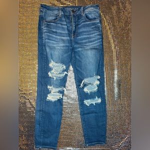 American Eagle Ripped Skinny Jeans Size 14